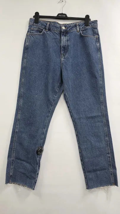 Whistles - Blue Authentic Slim Frayed Stretch Jeans Size: 32