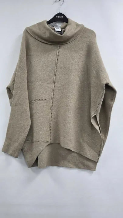 Joseph Ribkoff Oatmeal Melarge Tunic Style Size: M