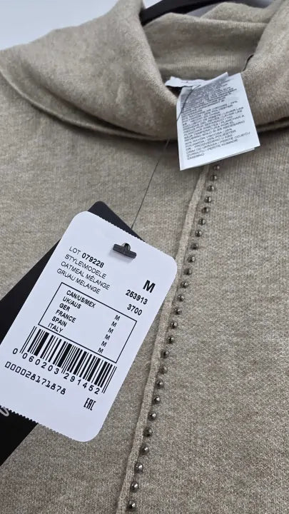 Joseph Ribkoff Oatmeal Melarge Tunic Style Size: M