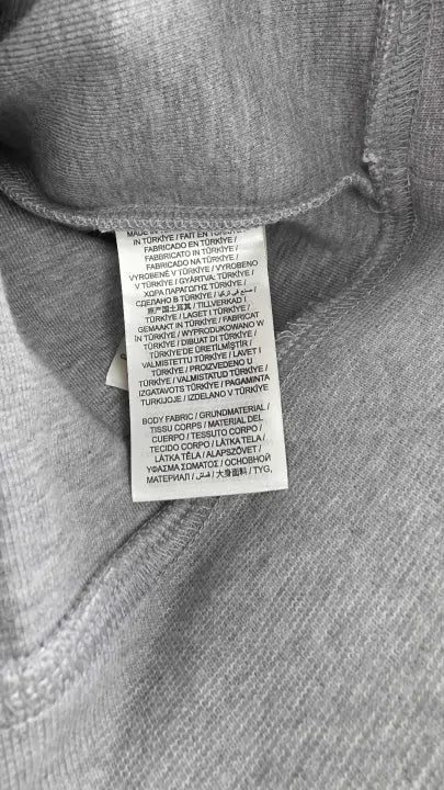 Gant Grey Half Zip Cotton Blend Sweatshirt Size: Xxxl