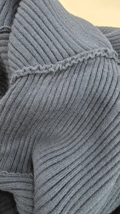 Reiss - Navy Jem Knitted Asymmetric Midi Dress - Green Size: Xs