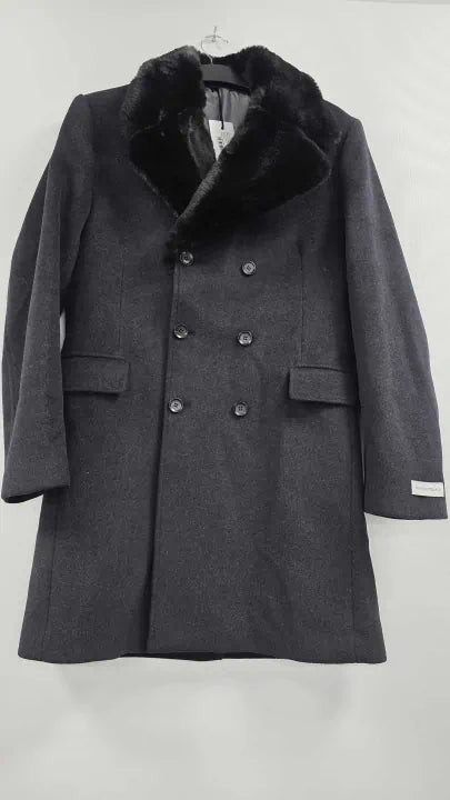 Gianni Feraud - Black Costa Wool Blend Coat - Black Size: 40