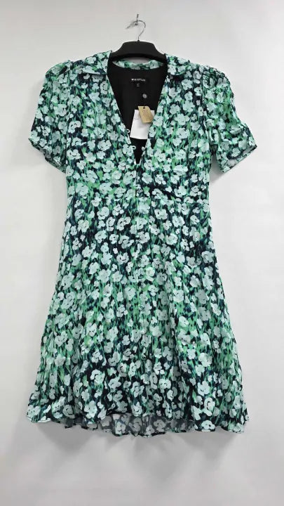 Whistles - Blue Floral Petal Rowan Dress Size: Uk 8