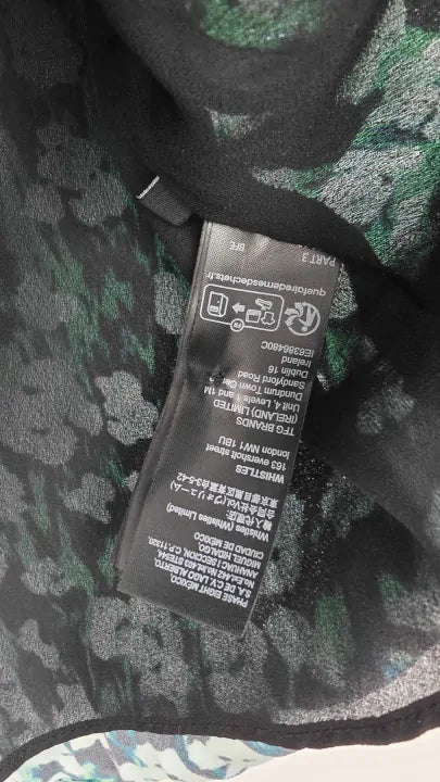 Whistles - Blue Floral Petal Rowan Dress Size: Uk 8