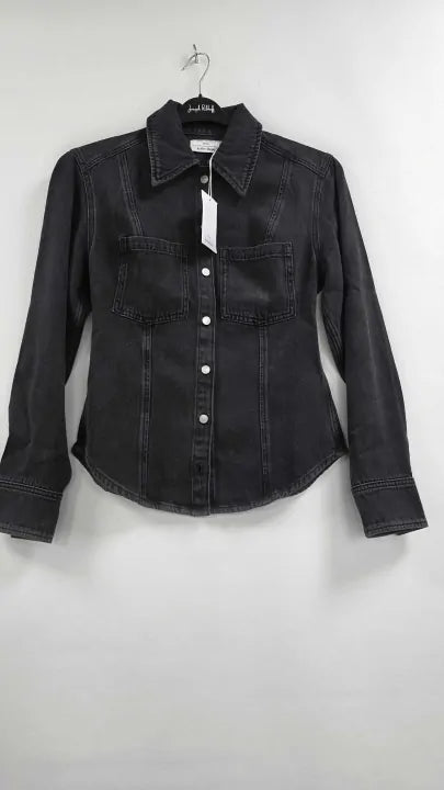 & Other Stories - S3 Halle Shirt - Black Size: Uk 6