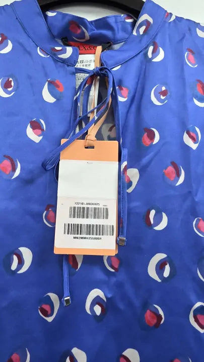 Max&co. Blue Pattern Dress Size: Uk 12
