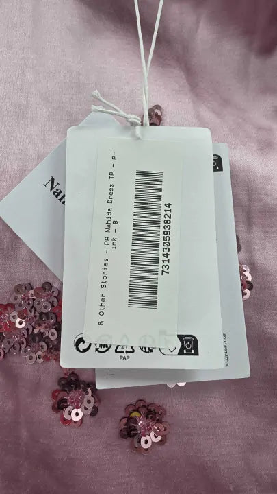 & Other Stories Pink Nahida Dress Size: Uk 8