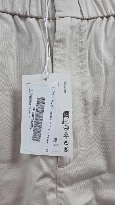 Cos - Ellis Trouser R T 1 - Beige Size: 38