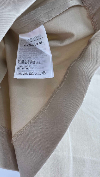 & Other Stories - Beige Elicia Skirt - Beige Size: Uk 14