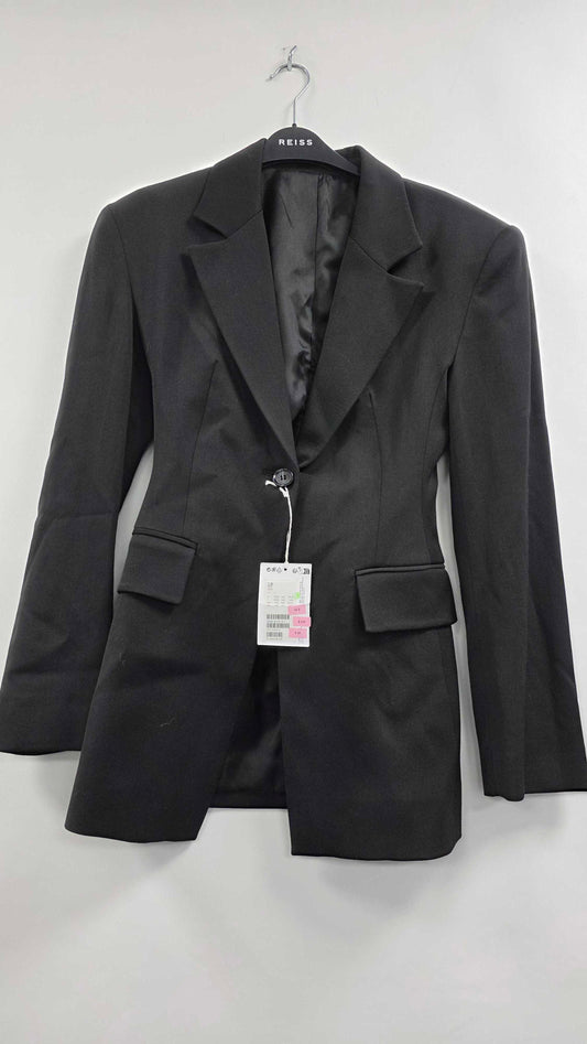 & Other Stories Black-at Frideborg Blazer Size: Uk 4