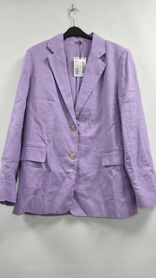 & Other Stories - St Nadin Linen Blazer - Purple Size: Uk 12
