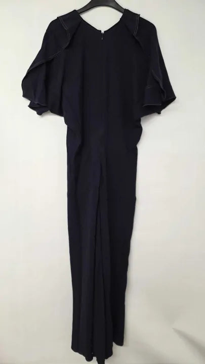 Victoria Beckham Draped Crepe Midi Dress Size: Uk 12