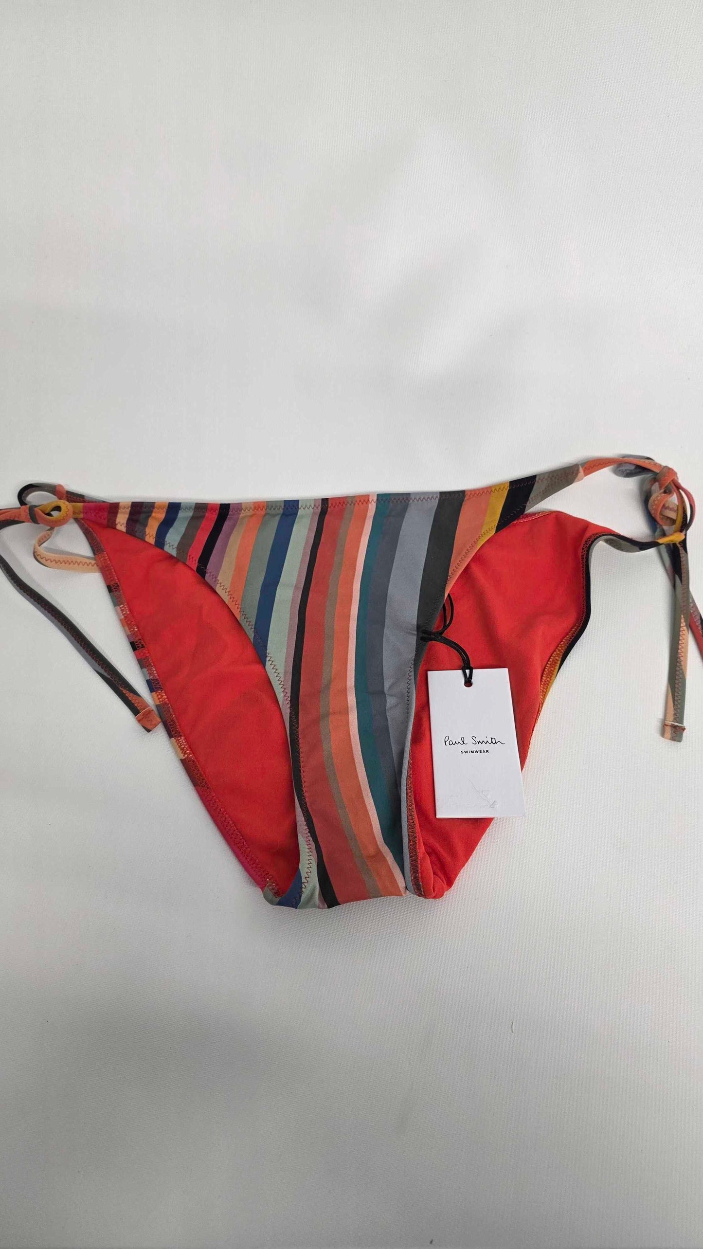 Paul Smith - Multi Stripe Tie Bikini Bottoms - Multi Size: L