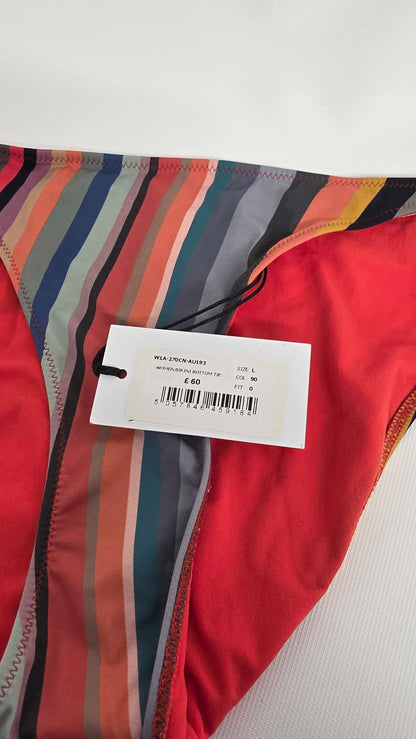Paul Smith - Multi Stripe Tie Bikini Bottoms - Multi Size: L