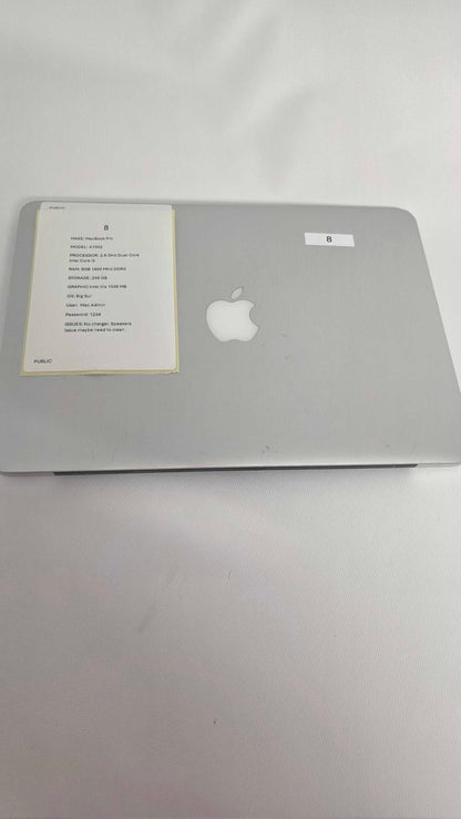 Macbook Pro A1502 Size: 256Gb