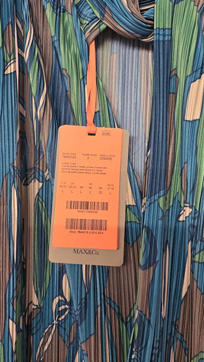 Max&co Green Pattern Cesare Jumpsuit Size: L