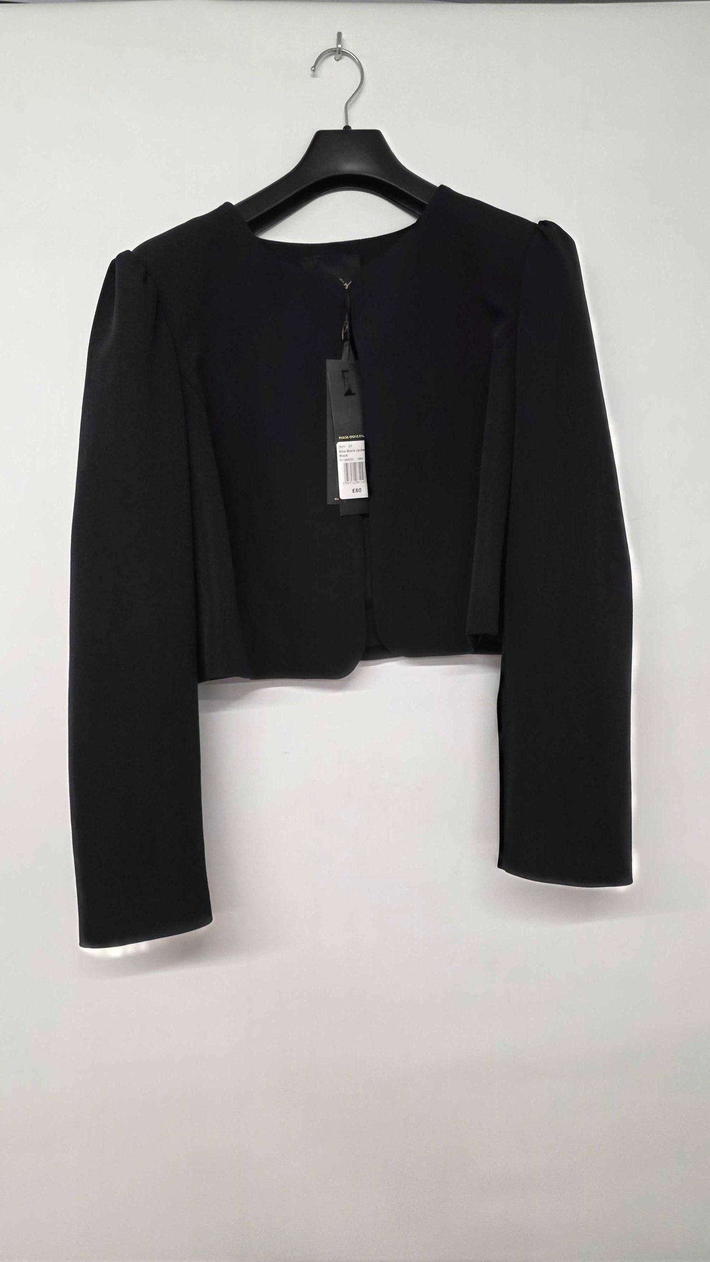 Phase Eight - Black Nina Occassion Jacket - Black Size: Uk 20