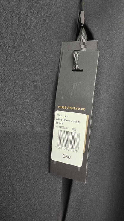 Phase Eight - Black Nina Occassion Jacket - Black Size: Uk 20