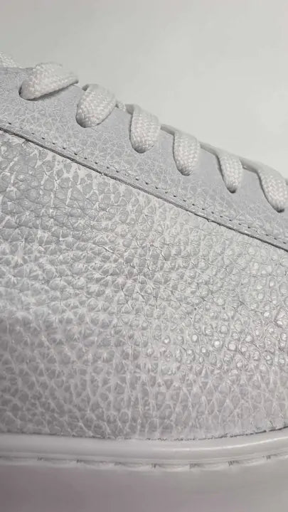 Russell & Bromley - Women's White/silver Park Up Trainer Size: Uk 6