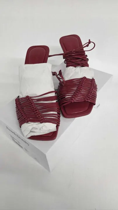 Russell & Bromley - Woman's Red Angelbank Heeled Sandal - Red Size: Uk 6