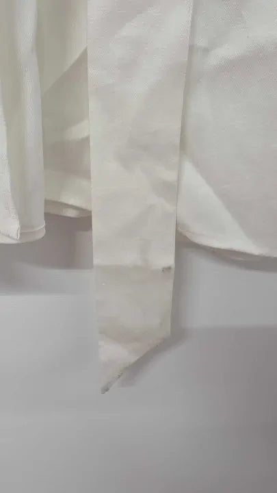 Reiss - White Abbey Linen Blend Maxi Skirt - White Size: Uk 14