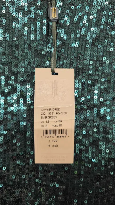 Hobbs London - Dark Green Sawyer Dress - Green Size: Uk 12