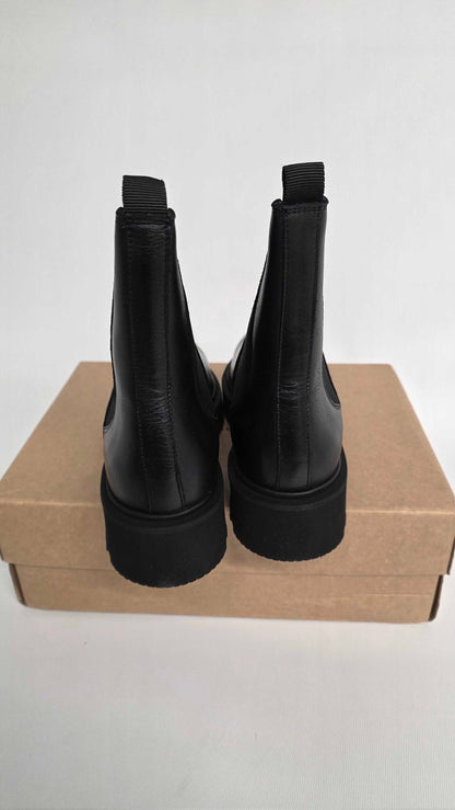Hudson - Women's Black Amber Leather Ankle Boot - Black Size: Uk 7