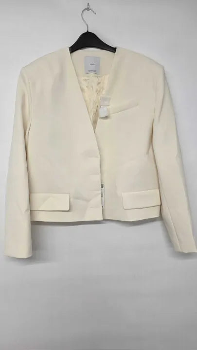 Mango - Blazer Jeanne - White Size: M