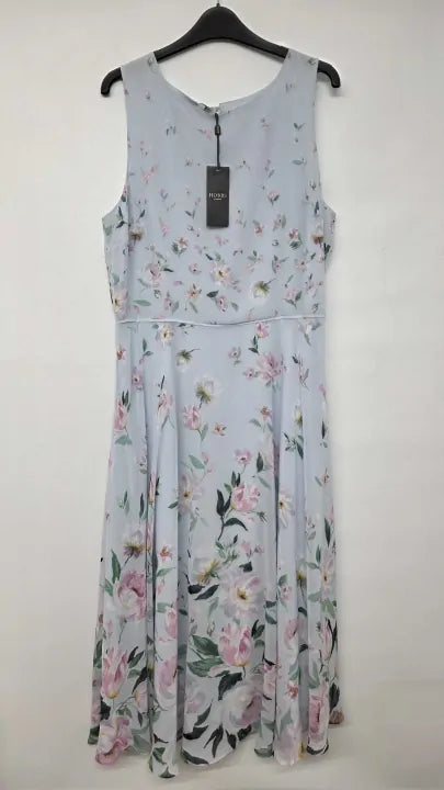 Hobbs London - Blue/white Carly Dress - Blue Size: Uk 16