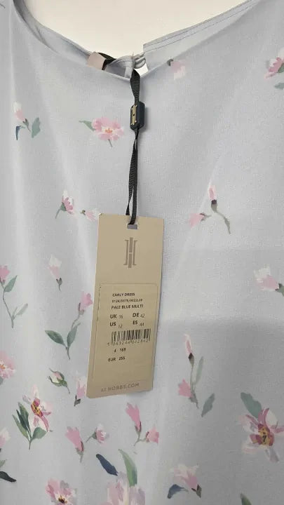 Hobbs London - Blue/white Carly Dress - Blue Size: Uk 16