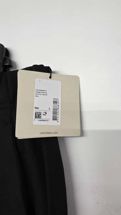 Calvin Klein - Brown Soft Cotton French Terry Joggers - Black Size: L
