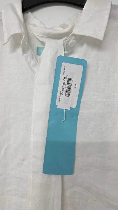 Melissa Odabash - White Dania Core Linen Dress - White Size: S