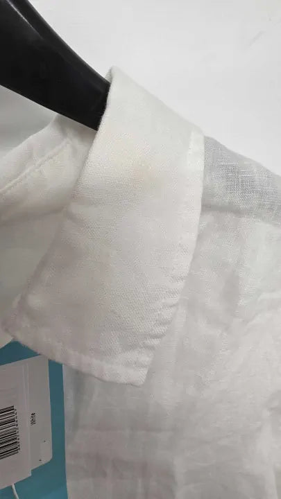 Melissa Odabash - White Dania Core Linen Dress - White Size: S