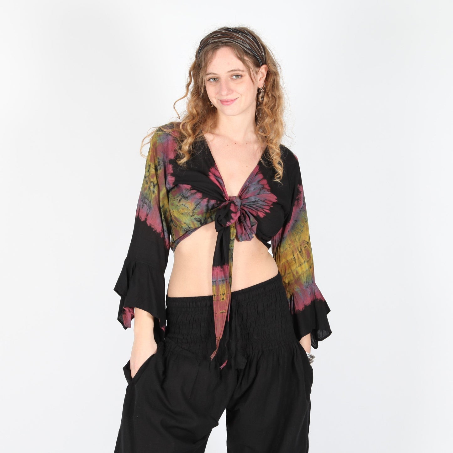 Bell Sleeve Wrap Top