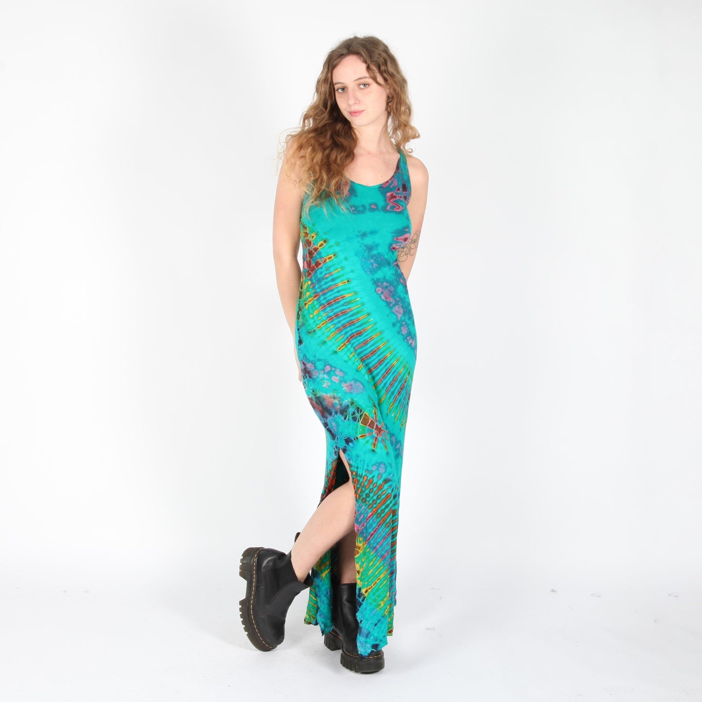Tie Dye Bodycon Maxi Dress