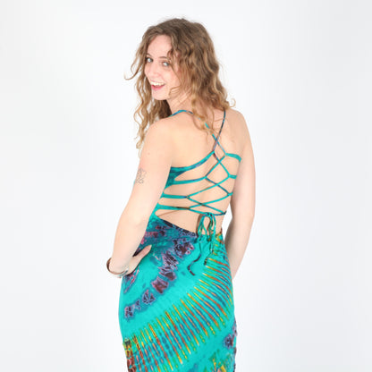 Tie Dye Bodycon Maxi Dress