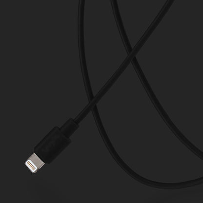 Maplin Lightning to USB-A Cable - Black, 0.5m
