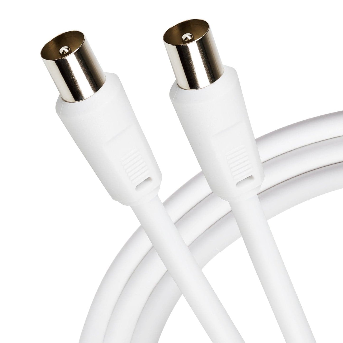 Maplin TV Aerial Cable Coaxial RF Male to RF Male - White