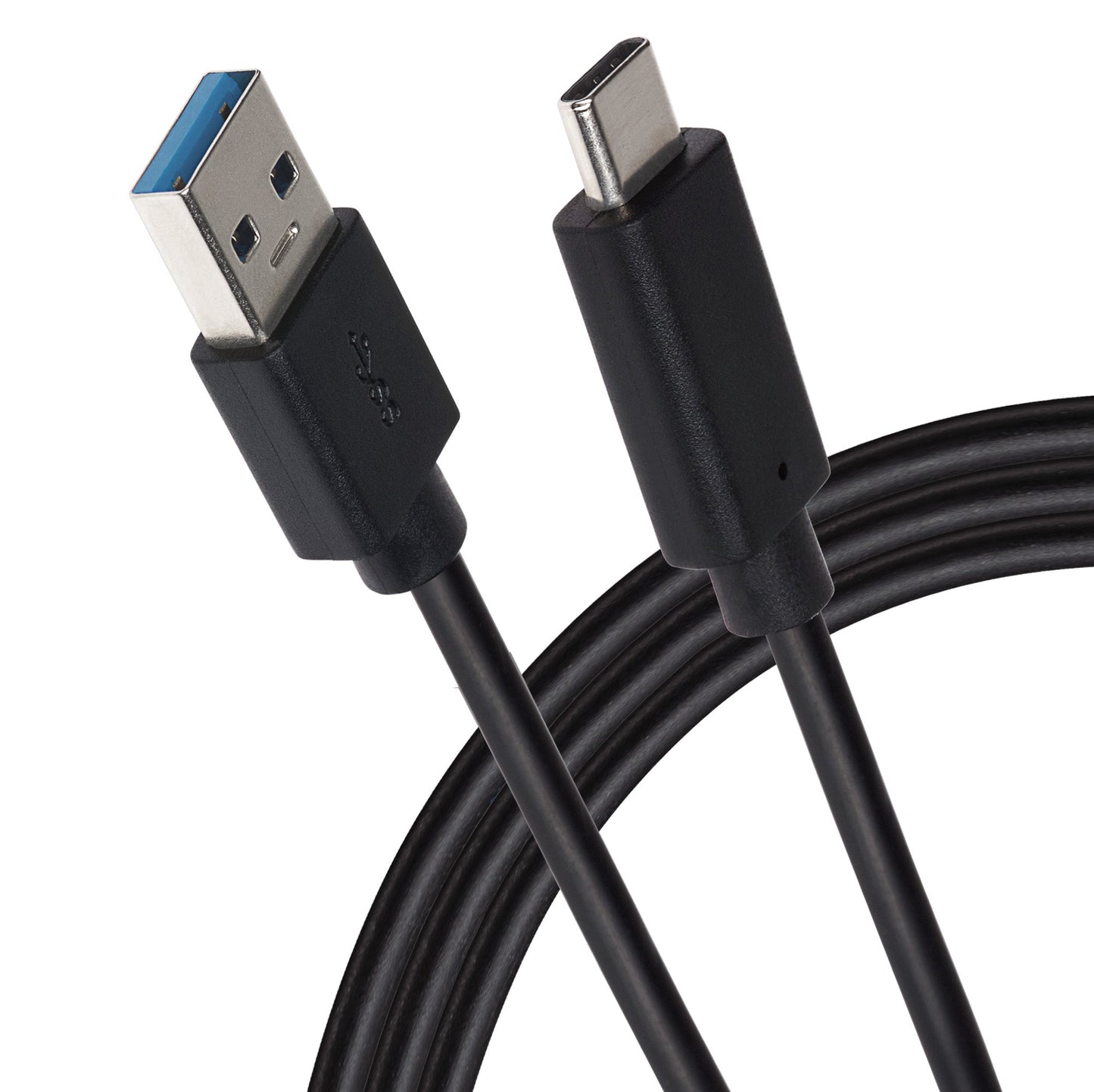 Maplin Pro USB-C to USB-A 3.1 Gen1 5Gbps Super Speed Cable - Black, 1m