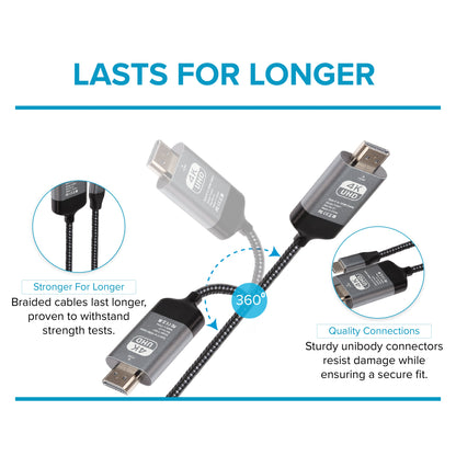 Maplin USB-C to HDMI Cable Adapter (Supports 4K Ultra HD @ 60Hz) - Black