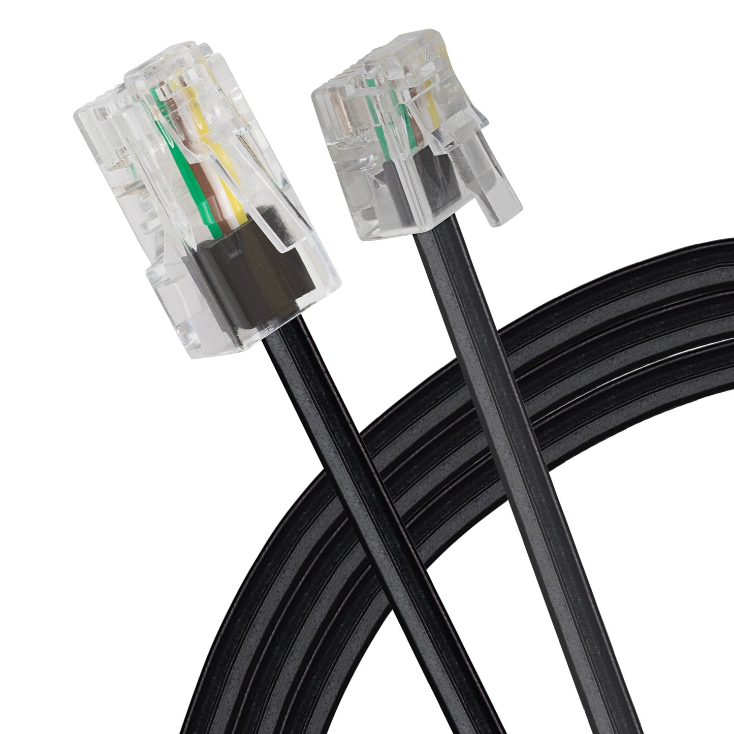 Maplin RJ11 to RJ45 ADSL Telephone Cable - Black, 3m