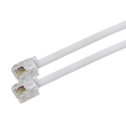 Maplin RJ11 to RJ11  6P4C ADSL Telephone Modem Lead - White, 3m
