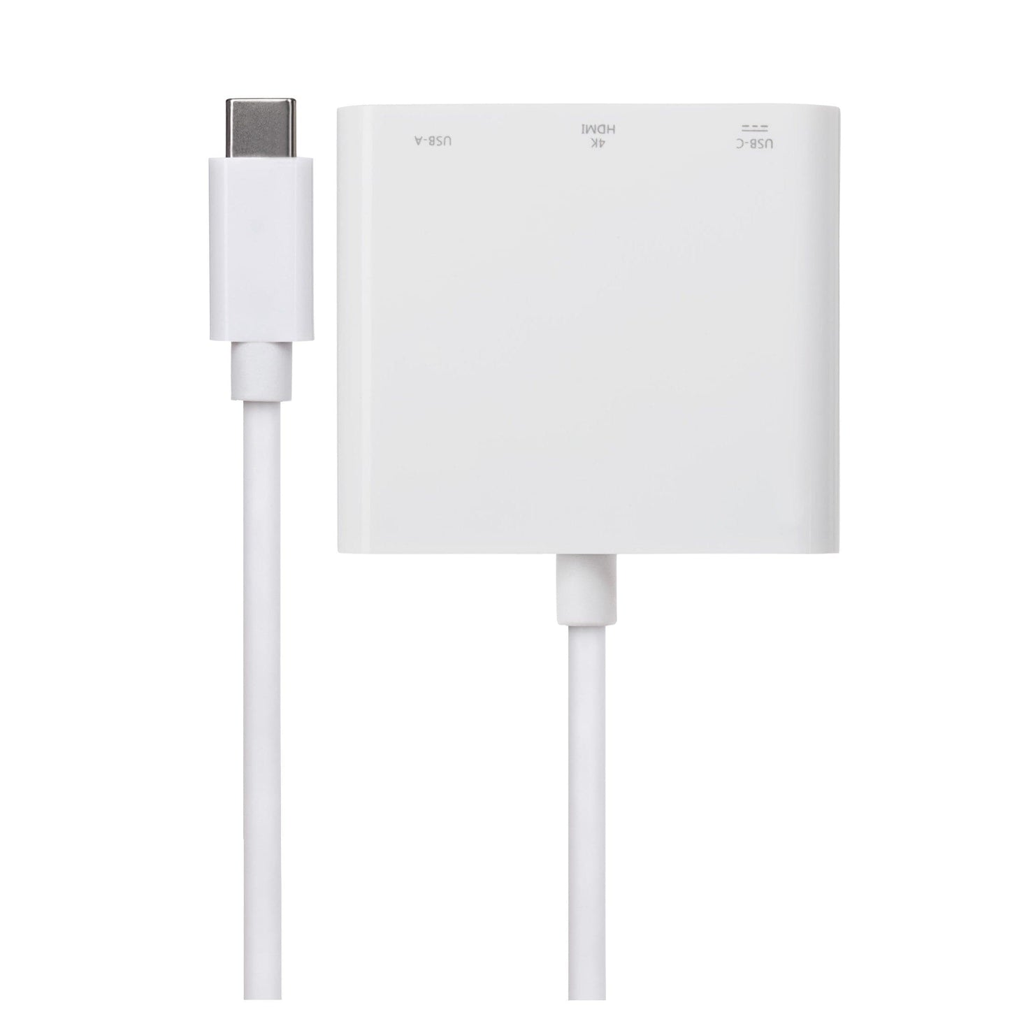 Nikkai USB-C Multiport Hub to USB-A 3.1 Gen 1 / HDMI 4K 30Hz / USB-C PD 100W - White