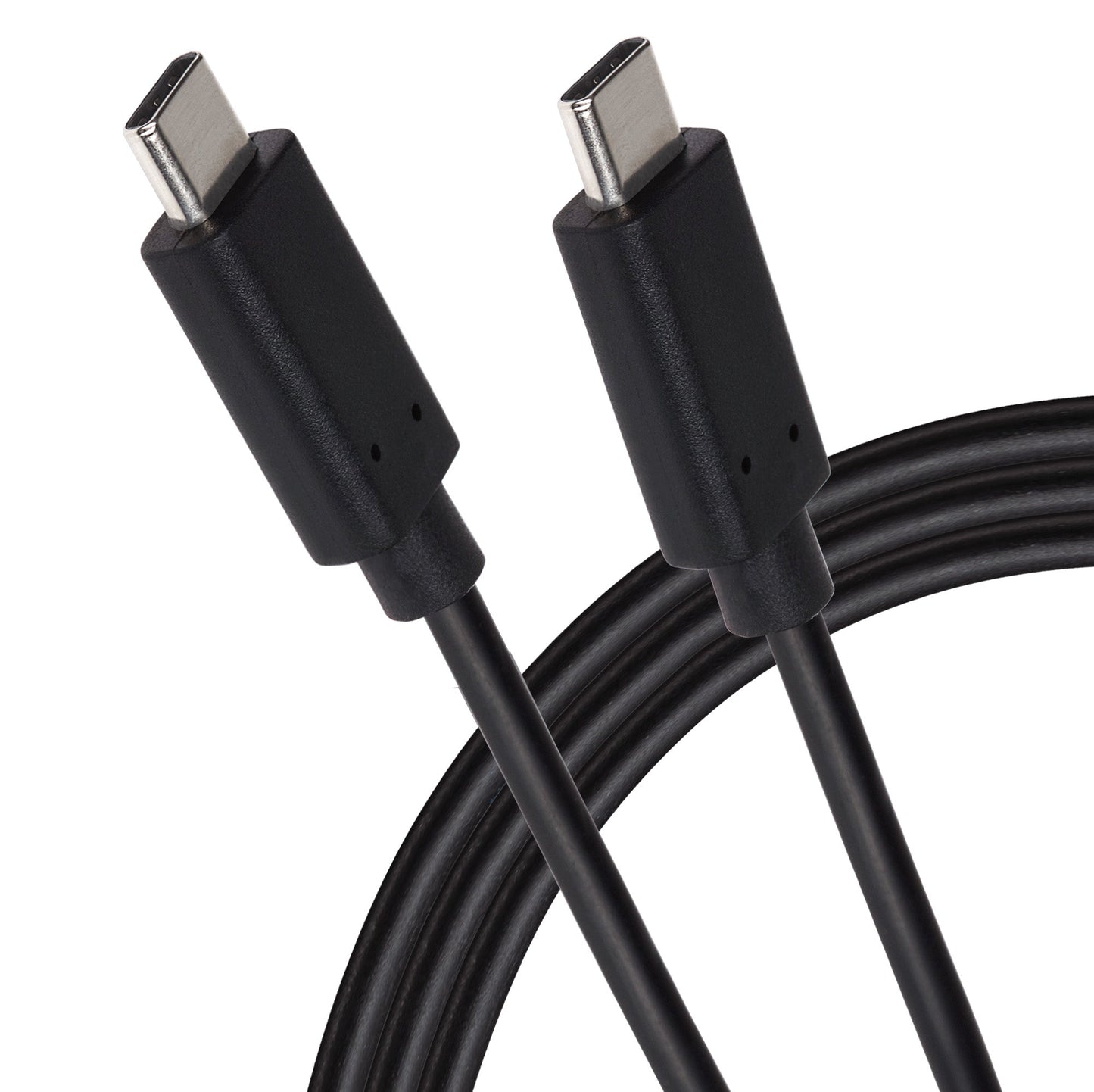 Maplin USB-C to USB-C 3.2 Gen2 100W 10Gbps Super Speed Cable - Black, 1m