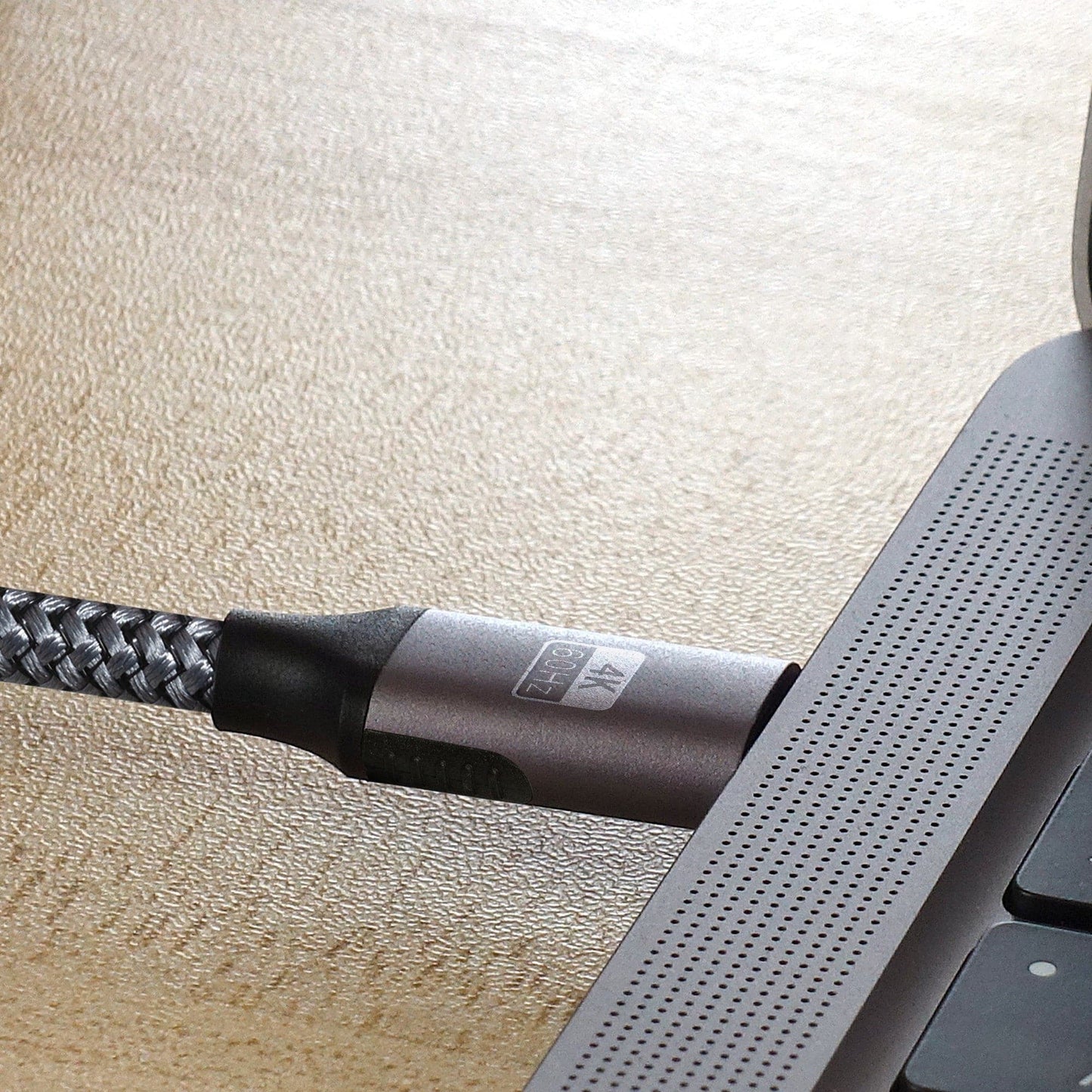 Maplin Pro USB-C to USB-C Gen2 100W 20Gbps Power Delivery Super Speed Data Transfer & Charging Braided Cable - Silver, 3m