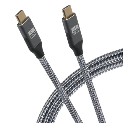 Maplin Pro USB-C to USB-C Gen2 100W 20Gbps Power Delivery Super Speed Data Transfer & Charging Braided Cable - Silver, 3m