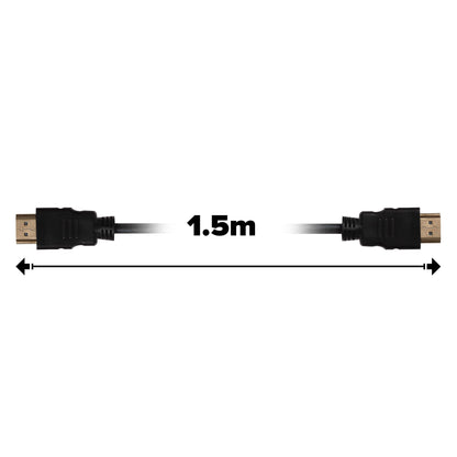 Maplin HDMI to HDMI 4K Ultra HD Cable - Black, 1.5m