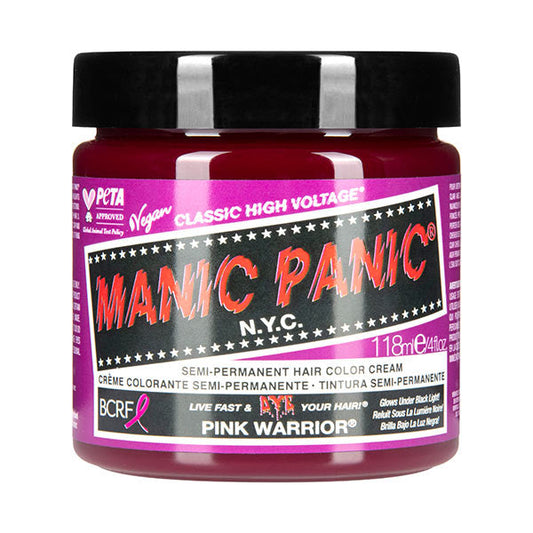 Manic Panic Pink Warrior Semi-Permanent Hair Dye - Bright Hot Pink Vegan