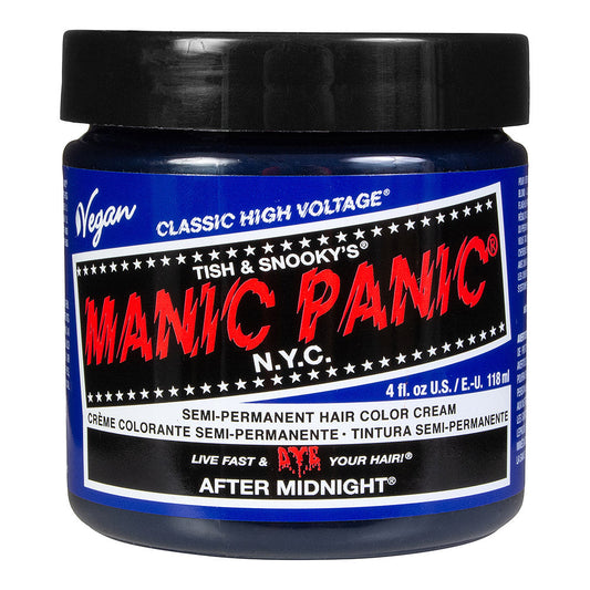 Manic Panic After Midnight Blue Semi-Permanent Hair Dye - Deep Dark Blue Vegan