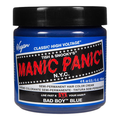 Manic Panic Bad Boy Blue Semi-Permanent Hair Dye - Vibrant Royal Blue Vegan
